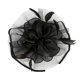 thumbnail image 5 of Diadema con tocado floral de malla vintage, sombrero Derby, accesorios para el cabello de boda Negro, 5 of 9