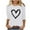 #48, variant on XUNKUSGA Tops for Women Cute Love Heart 3/4 Sleeve Womens T Shirts Lightweight Breathable Crewneck Valentine's Shirts for Women Soft Skin-Friendly Blouses for Women S-5XL White