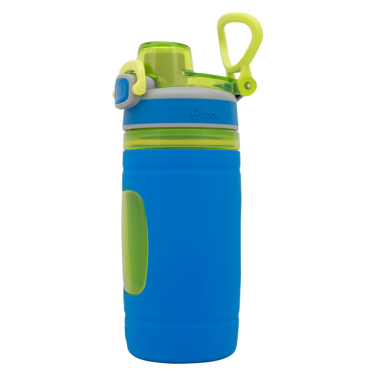 Bubba Flo Kids Water Bottle with Silicone Sleeve, 16 oz, Aqua