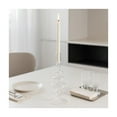thumbnail image 3 of Glass Taper Candle Holder - Clear Candlestick with Modern Decorative Design - Elegant Home, Office, and Bedroom Decor - 11" Clear, 3 of 10