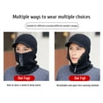 thumbnail image 2 of Knitted Hat Scarf Set, Double Layers Windproof Neck Warmer  For Skiing For Men, 2 of 7