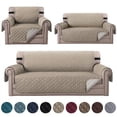thumbnail image 1 of CHOK Housse de Sofa Antidérapante Réversible Matelassée Housse de Canapé Imperméable Résistante aux Déchirures Protège-Meubles pour Enfants Animaux 3 Tailles et 9 Couleurs, 1 of 9