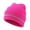 Hotpink, variant on Adult Reflective Knit Beanie Hat Warm Winter Skull Cap for Men & Women Night Running, Cycling, Work Headwear-Orange