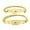Gold, variant on YIEMEEN 2 Pcs Lover Heart Lock for Key Bracelet Novelty Couple Bracelets Jewelry Decor G