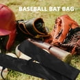 thumbnail image 3 of DEEPCRAFF Black Oxford Cloth Baseball Bat Organizer Bag Protective Carrying Case for Storage Use, 3 of 8