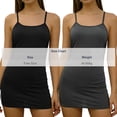 thumbnail image 3 of Blmnix Sleep Shirts for Women Short Nightgowns Sexy Nightgown Chemises Nightgown Short Sleeveless Black Square Neckline Moo Moos for Women Nightgown, 3 of 8