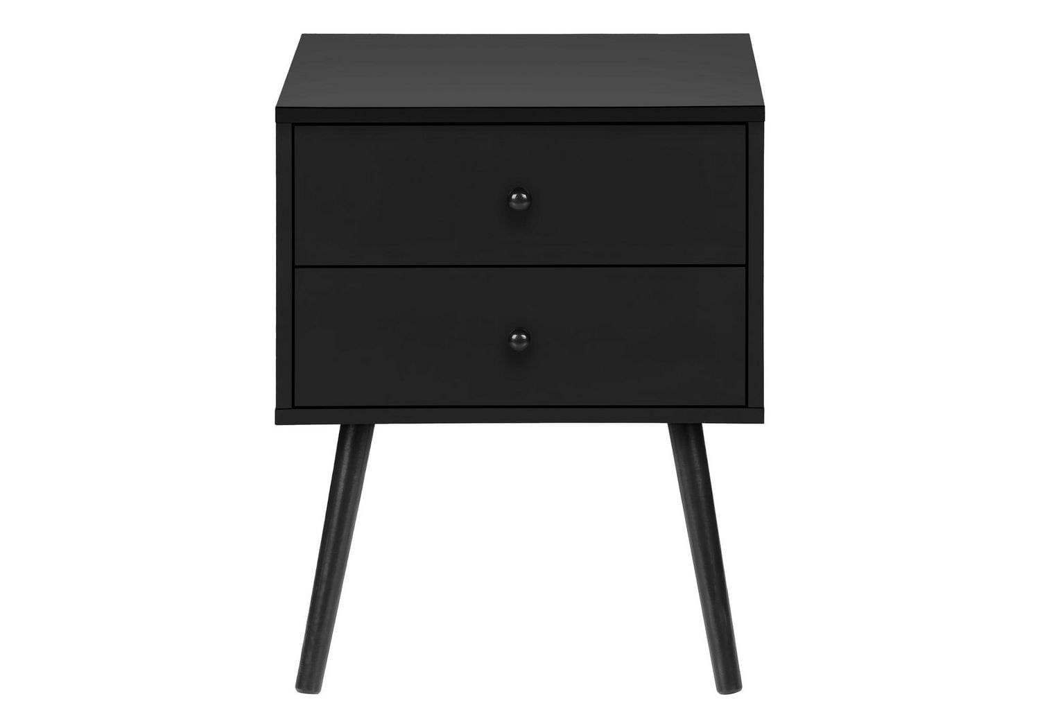 Monarch Specialties Table D'appoint, Chambre À Coucher, Bout, Salon, Table De Nuit, Table D'appoint, Tiroir De Rangement, Stratifié Blanc, Moderne, Contemporain