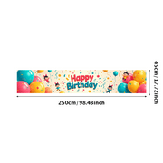 LUUFILx Panda Birthday Backdrop Banner for Kids Party Supplies Happy Birthday Decorations with Balloons and Flowers Party Decor Background Props