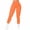 Orange, variant on Women's Slim-Fit Yoga Pants: High-Waisted Ribbed Texture & Core Support - Activewear for Gym, Athletic Training Stability Purple M