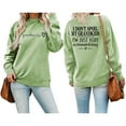 thumbnail image 2 of Ediodpoh Women's Sweatshirts Winter Fashion Festive Christmas Print Round Neck Top Pullover Loose Fit Casual Letter Print Green XL, 2 of 4