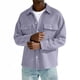 thumbnail image 5 of Top Abrigo Hombres Color Sólido Manga Larga Botón Cuello Moda Casual Verano Al Aire Libre Diario, 5 of 7