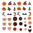 thumbnail image 1 of 150pcs Halloween Theme Pattern Lovely Buttons and Vintage DIY Wooden Buttons, 1 of 6