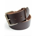 thumbnail image 1 of Heavy Duty Dark Brown Mens Leather Belt 1 3/4" Wide Size 32, 1 of 2