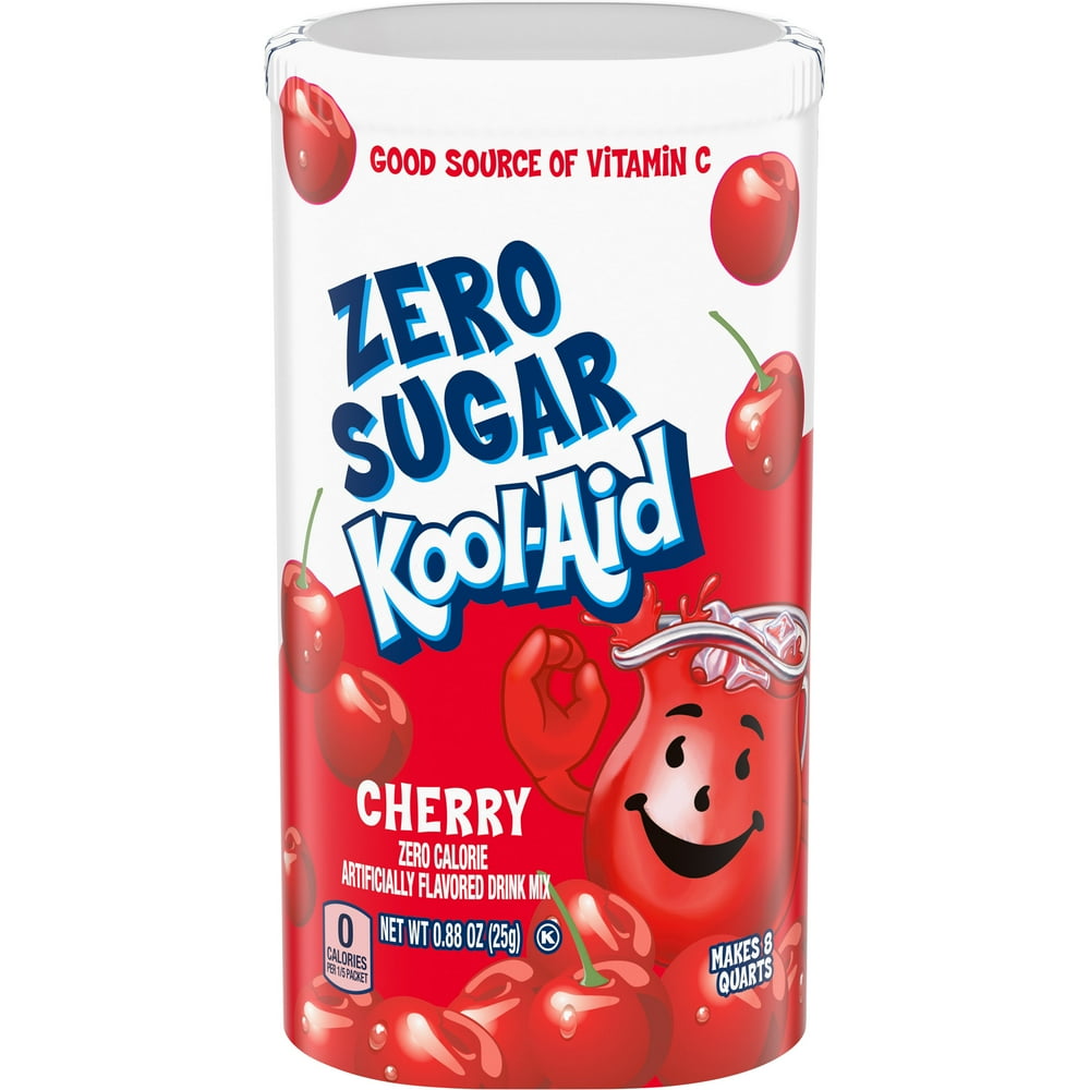 KoolAid Cherry Zero Sugar Artificially Flavored Powdered Soft Drink