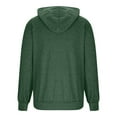 thumbnail image 5 of Txeol Mens Dialysis Sweatshirts with Arm Zipper Full-Zip Hemodialysis Warm Lightweight Hooded Jackets Outdoor Athletic Hoodies,Army Green,M, 5 of 7