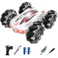 thumbnail image 4 of Reloj Control remoto RC Stunt Car Juguetes de doble cara con 2 baterías (Blanco) Likrtyny Para estrenar, 4 of 9