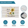 thumbnail image 6 of Sunflower Placemats Set of 12, Vintage Botanical Placemats for Dining Table, Place Mats for Kitchen Tabletop, Waterproof Wipeable Dining Table Mats Set, 6 of 9