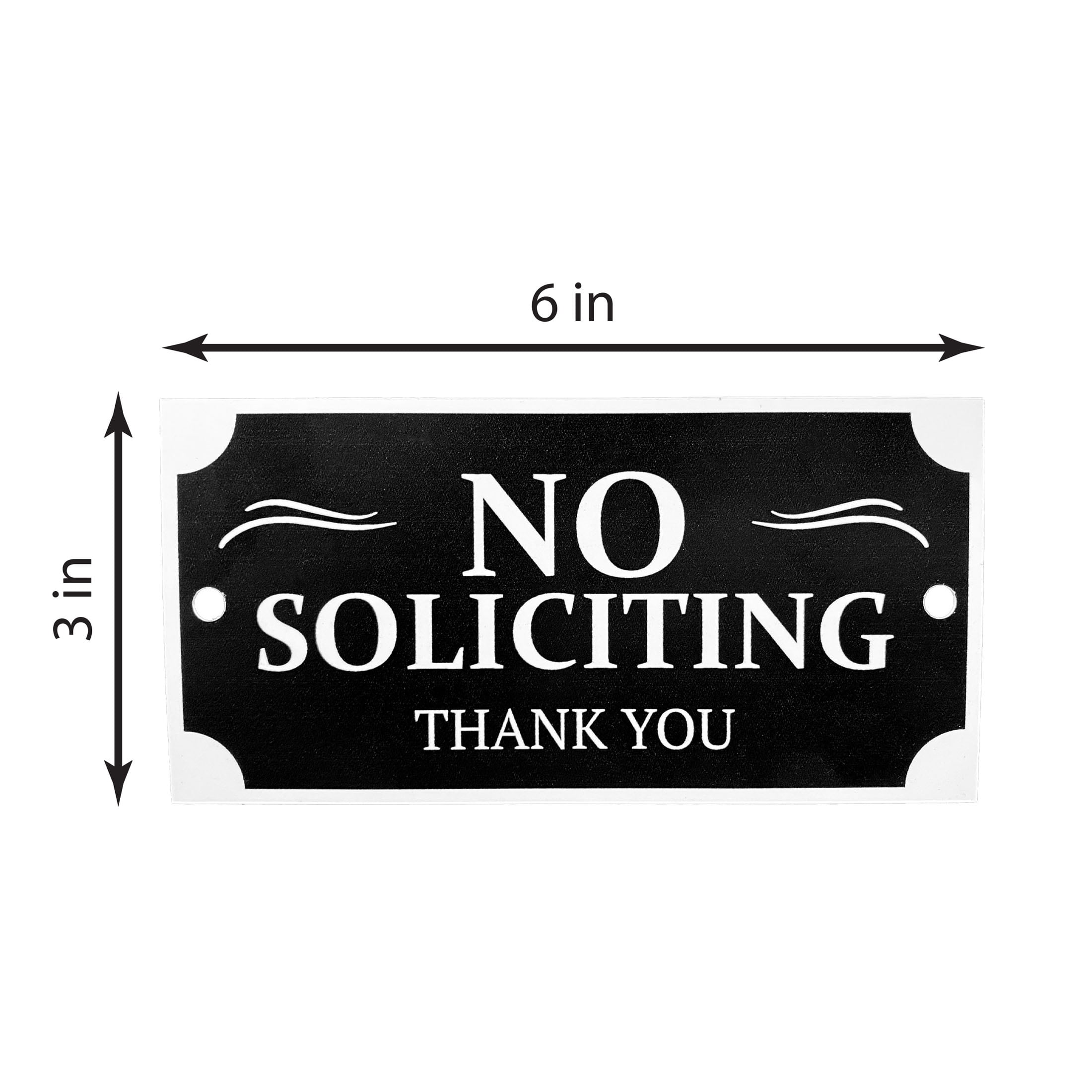 Hy-Ko No Soliciting House Plaque PLQ-001