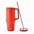 thumbnail image 5 of S'well 40 oz Orange Insulated Stainless Steel Tumblers, Radiant Coral, 5 of 12