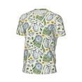 thumbnail image 6 of Wukai Vintage Utensils Print Men's Short-Sleeved Mesh T-Shirt,Quick-Dry Short Sleeve Workout T-Shirt-, 6 of 8
