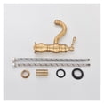 thumbnail image 7 of Brass Antique Brass Taps Bathroom Faucet Basin Faucet Cold Water Column Mixer Deck Mounted Crane Basin Faucet Tall Short, 7 of 7