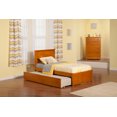 thumbnail image 7 of Madison Twin Extra Long Bed with Footboard and Twin Extra Long Trundle in Caramel, 7 of 7