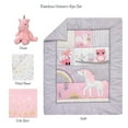 thumbnail image 2 of Bedtime Originals Rainbow Unicorn Pink/Purple 4-Piece Baby Crib Bedding Set, 2 of 9
