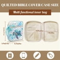 thumbnail image 7 of Garronmavis Blue Sea Turtle Bible Covers for Women with Handle Quilted Bible Cover Multifunctional Bag Bible Study Supplies Book Protector Gift for Christian, 7 of 7