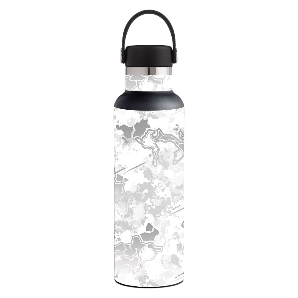 hydro flask white with stickers