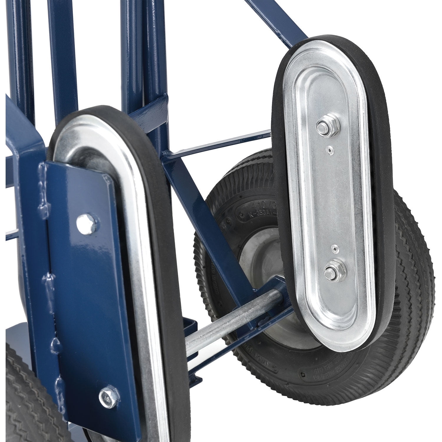 Global Industrial 241439 Strength Steel Hand Truck with Curved Handle & Stair Climbers, 600 lbs