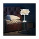 thumbnail image 3 of Lámpara de mesa elegante con plumas, interruptor táctil, carga USB, cuerpo de lámpara dorado moderno para cualquier decoración de habitación, 3 of 5