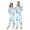 W622, variant on joogoo Snowflakes Blue Unisex Adults Onesies Pajamas Jumpsuits L