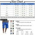 thumbnail image 2 of Xyxonk Mens Cargo Shorts Relaxed Fit Solid Color Shorts Hiking Outdoor Multi-Pocket Drawstring Below Knee Vintage Work Shorts Red L, 2 of 4
