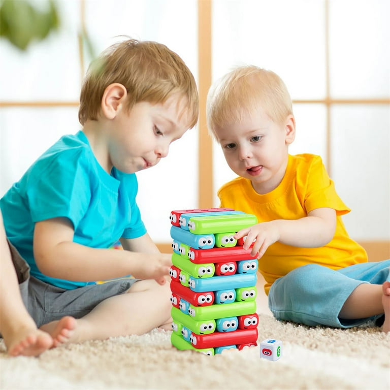Kids stacking blocks new arrivals