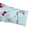 thumbnail image 3 of Skyline Collection Women's Cotton Floral & Blue Striped Button Down Blouse, XXL, 3 of 4