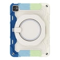thumbnail image 4 of Drop Proof Rugged Case for Apple iPad Pro 11 Inch (3rd Generation 2021/ 2nd Gen 2020/ 1st Gen 2018 Tablet) - Heavy Duty Protection Shockproof Hard Case with Handle / Stand (Rainbow Blue), 4 of 7