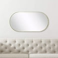 thumbnail image 6 of TEHOME 20x40" Gold Metal Framed Oval Capsule Bathroom Mirror, 6 of 7