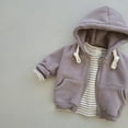 thumbnail image 3 of Huowey Toddler Children Clothes Baby Autumn Clothes Baby Boys Girls Hoodie Cardigan Jacket Zipper Shirt Leisure Dailywear, 70/73, 3 of 7
