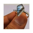 thumbnail image 2 of Solid 925 Sterling Silver Ring For Women & Men, Natural Labradorite Ring Gemstone Unique Handcrafted Ring For Her Or Him, 2 of 6