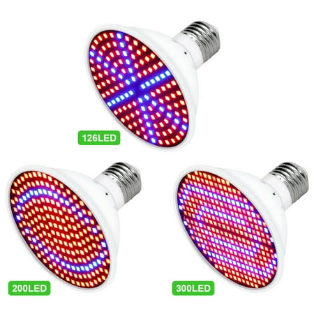 

JahyShow LED Grow Light Bulb Full Spectrum Light for Indoor Plants Flowers Veg Growing