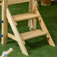 thumbnail image 6 of Outsunny Wooden Toddler Playground with Baby Swing Set, Ages 1.5-4,Natural, 6 of 9