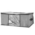 thumbnail image 5 of Limei Foldable Closet Organizer Clothing Storage Box with Clear Window, 8.3" x 19.3" x 14.2", Grey, 5 of 6