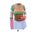 thumbnail image 3 of Guardurnaity Color llamativo y patrón de rayas clásico para un aspecto moderno, apto para todas las ocasiones, tela transpirable, color llamativo. Prendas para la parte del cuerpo  1 S, 3 of 6