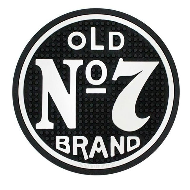 Jack Daniels Jack Daniels Black Old No.7 Round Bar Mat