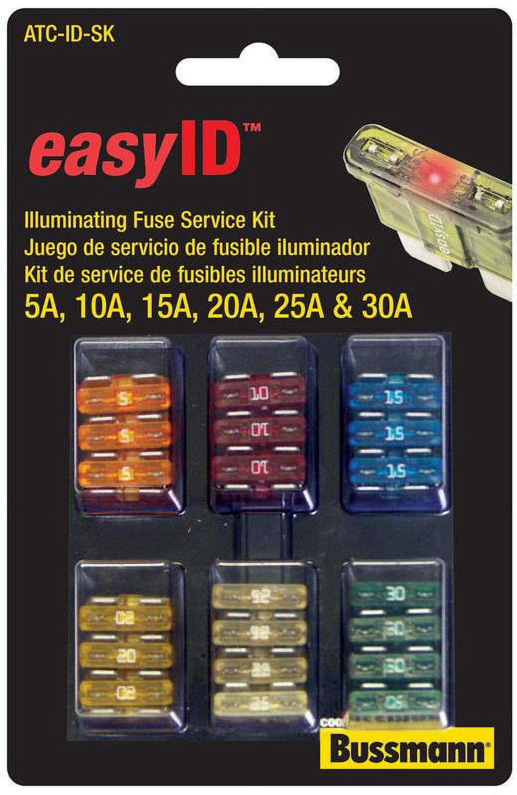 EATON BUSSMANN ATC-ID-SK Blade Fuse Kit,42,ATC,Esy ID Illminating
