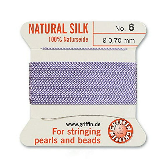 #6 Lilac Griffin Silk Bead Cord (2 Meters)