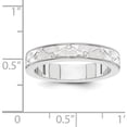 thumbnail image 2 of 14K White Gold Fancy Wedding Band (Size 5) Made In United States xwb205-5, 2 of 5