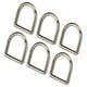 thumbnail image 5 of 60 piezas Anillos D Plateado Negro Forma semicircular Sin rebabas Soldadura sin costuras Aleación de zinc Bricolaje Manualidades Hardware para monedero, 5 of 10
