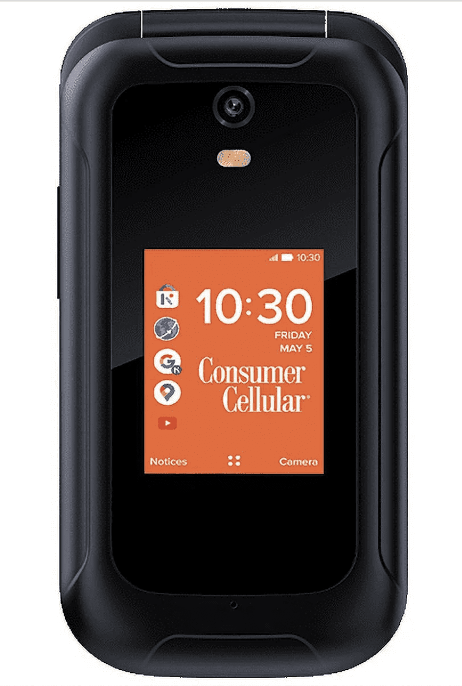Consumer Cellular Iris, 8GB, Black - Flip Phone [GSM UNLOCKED]