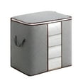 thumbnail image 1 of Fiudx Bolsa de Almacenamiento, Orgánica Organizable, Caja de Mantas de Tela Gruesa, Soporte Transparente para Colchas con Ventana, Ideal para Armarios y Dormitorios, Solución para Dormitorios, Diseño, 1 of 2